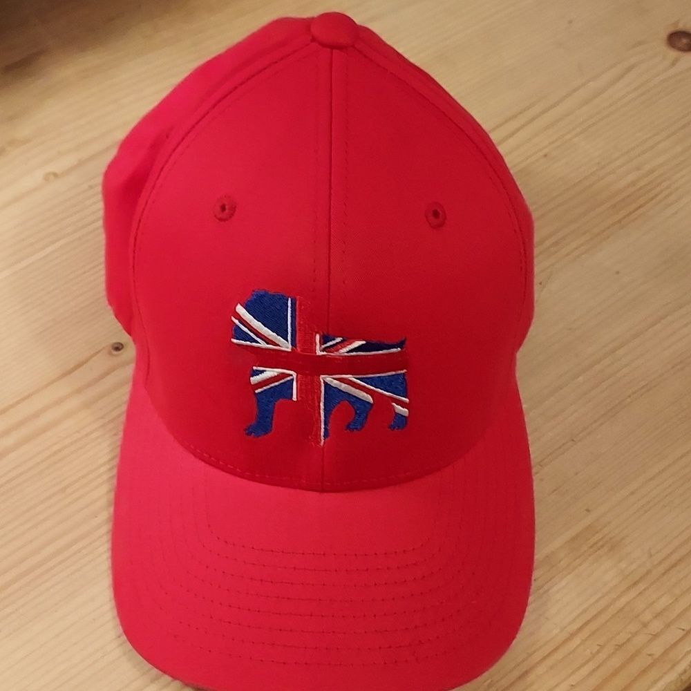 Baseball Cap Red English Bulldog Gordon Ramsey Las Vegas